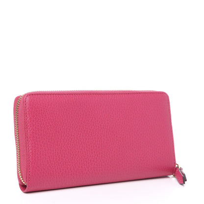 Gucci Dollar Calfskin GG Marmont Zip Around Wallet Box Pink 3 of 7