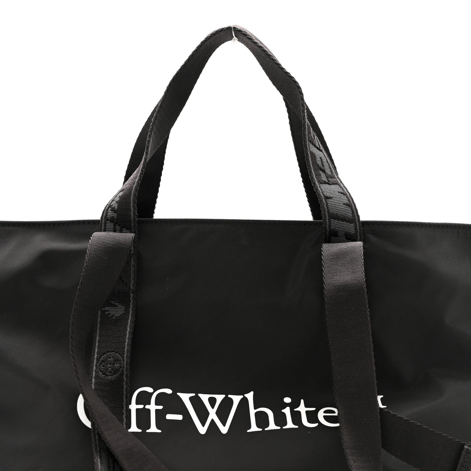 Off-White Nylon Small Commercial Tote Black 7 of 10