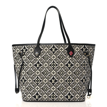 Louis Vuitton Jacquard Since 1854 Neverfull MM Grey 3 of 9