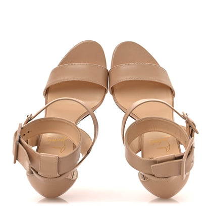 Christian Louboutin Kid Choca 100 Sandals 39 Nude 2 of 9