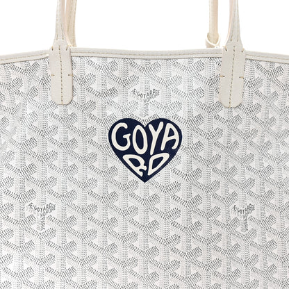 Goyard Goyardine Coeur Saint Louis PM White 9 of 12