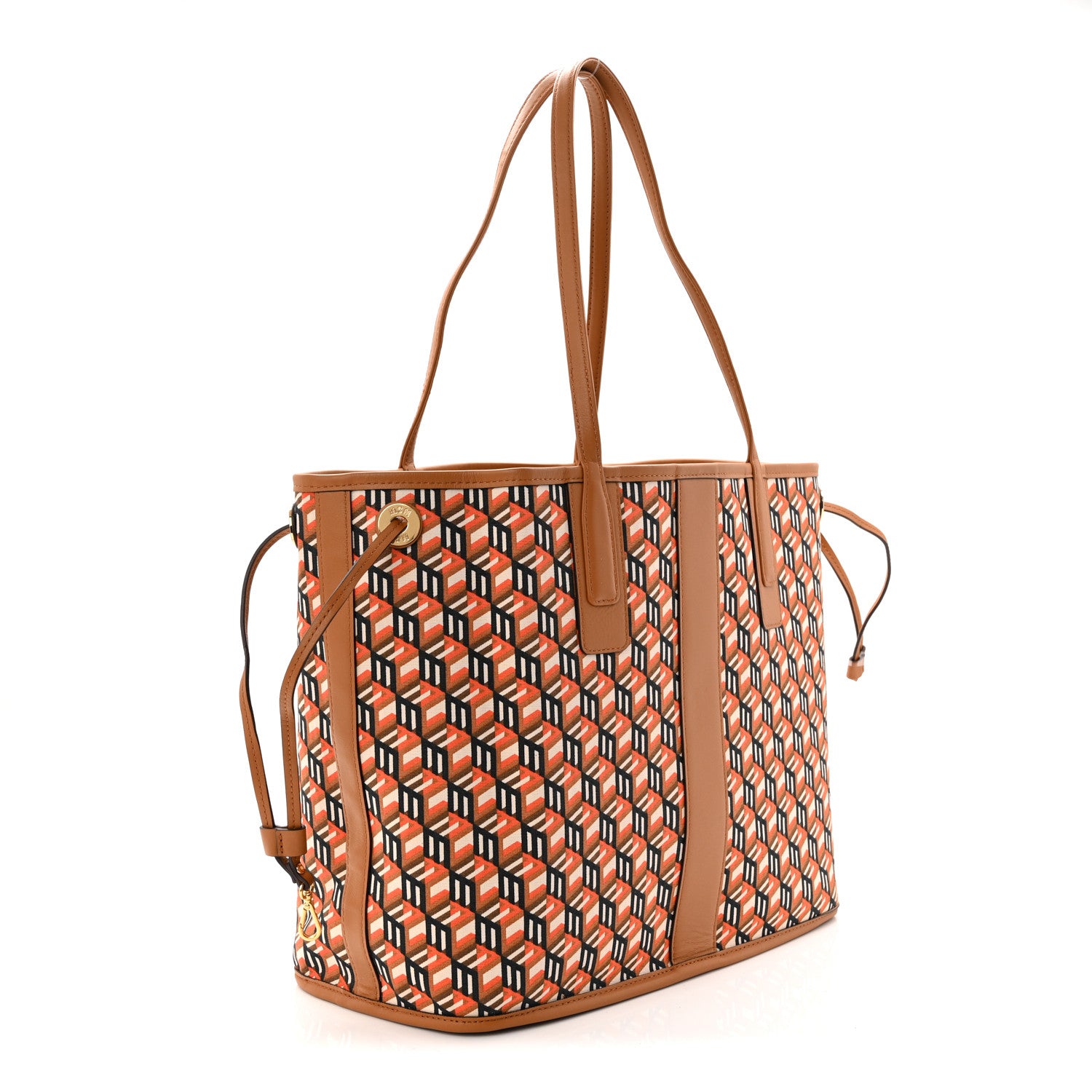 MCM Visetos Medium Liz Shopper Tote Cognac 5 of 15