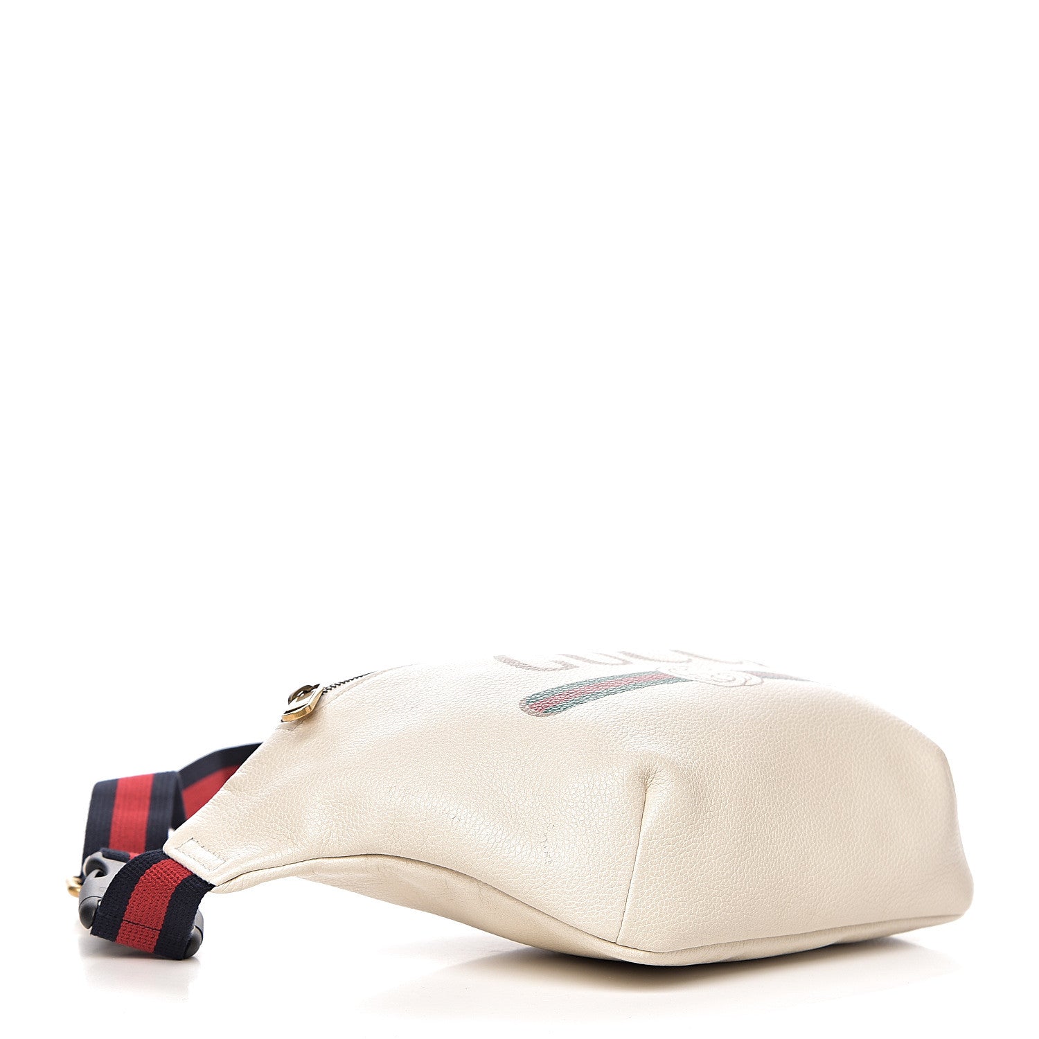 Gucci Grained Calfskin Logo Belt Bag White 3 of 9