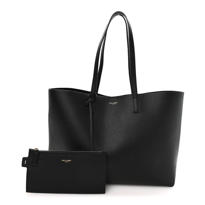Saint Laurent Calfskin Large Shopping Tote Black 2 of 10