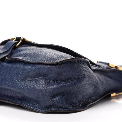 Chloe Calfskin Medium Marcie Satchel Royal Navy 7 of 10