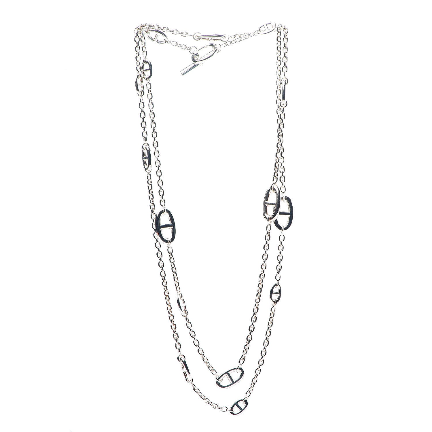 Hermes Sterling Silver Farandole Necklace 120 2 of 7