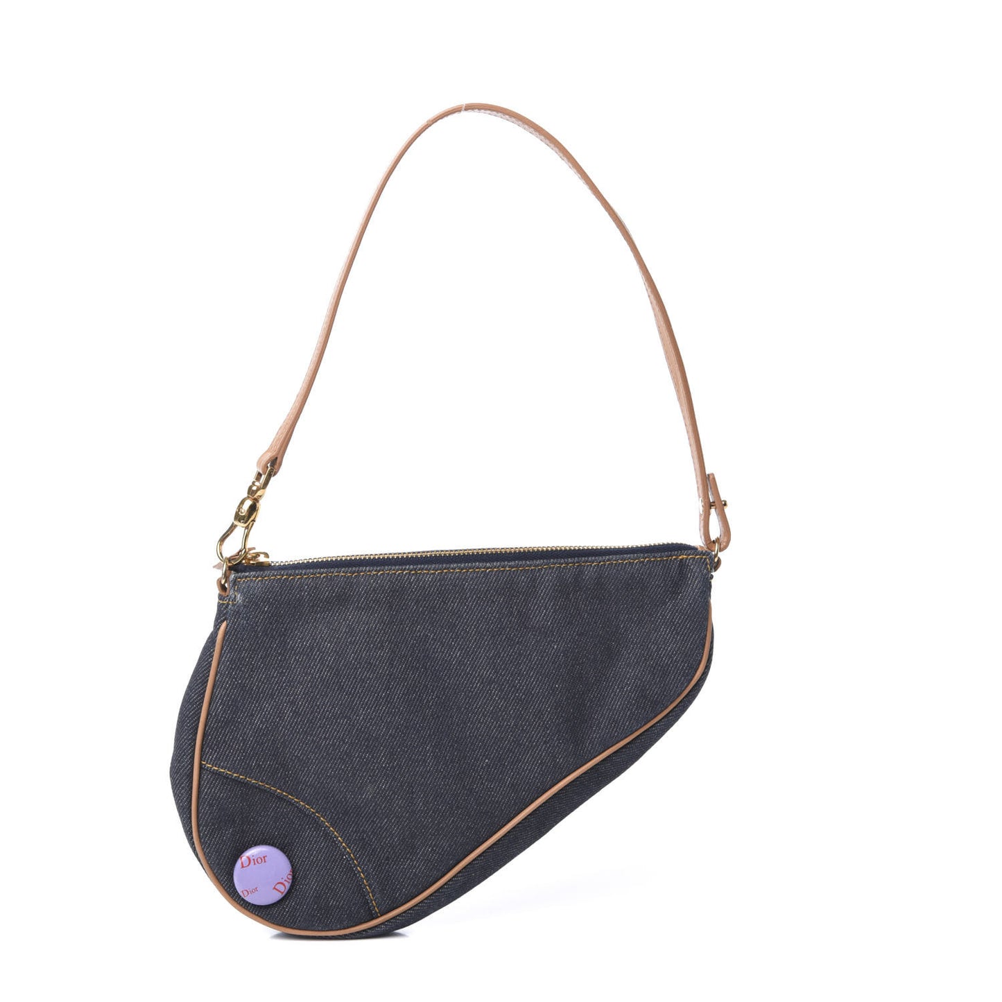Denim Saddle Pochette Blue