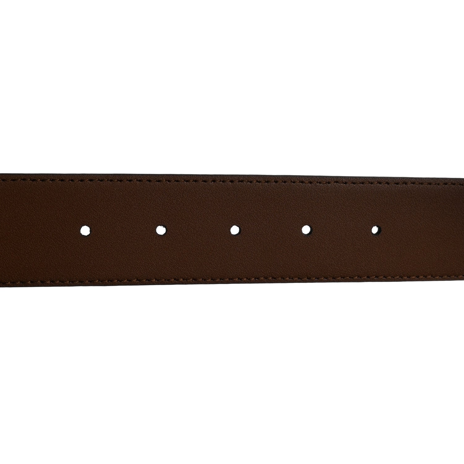 Gucci Calfskin Interlocking G 37mm Belt 95 38 Nut Brown 4 of 5