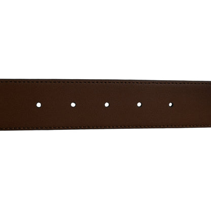 Gucci Calfskin Interlocking G 37mm Belt 95 38 Nut Brown 4 of 5