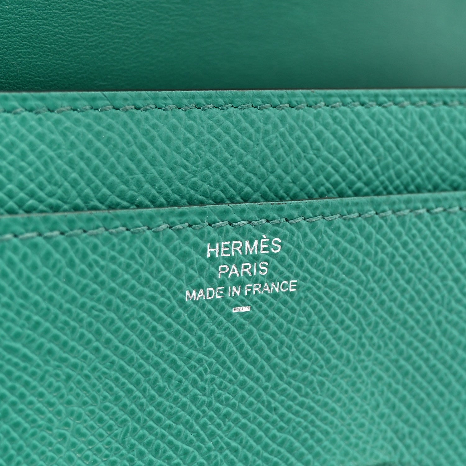Hermes Epsom Lizard Constance Wallet To Go Vert Jade Vert Cypress 6 of 10