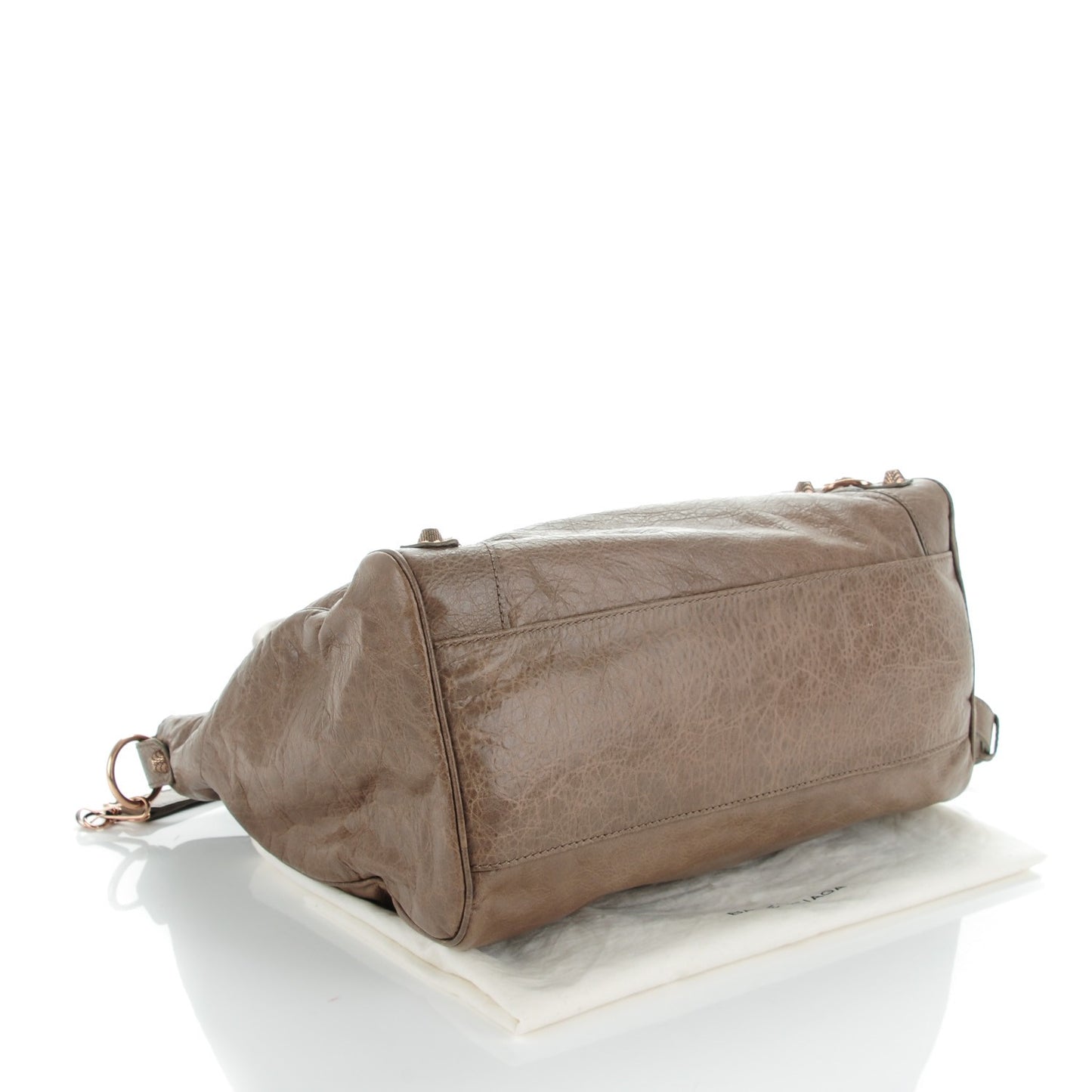Agneau Giant 12 Rose Gold Hardware Velo Gris Poivre