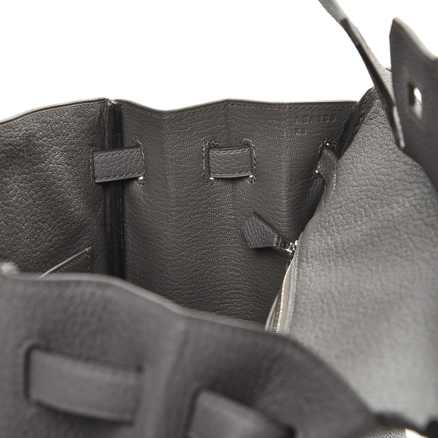 Hermes Togo Birkin 25 Etain 17 of 31