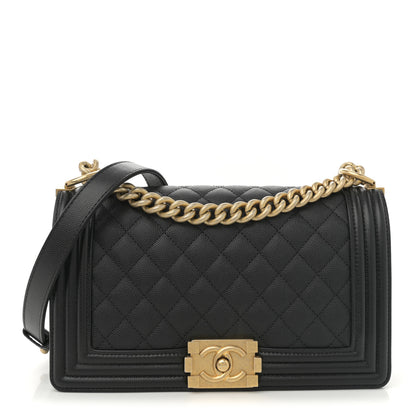 Chanel Caviar Quilted Medium Boy Flap Black 1 of 11