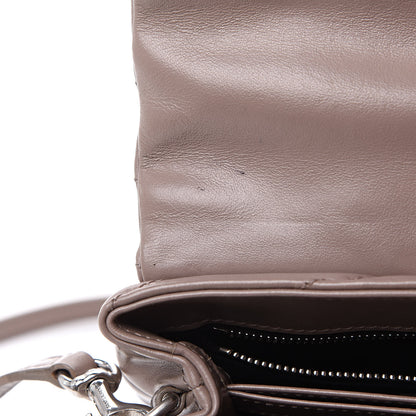 Saint Laurent Calfskin Y Quilted Toy Loulou Monogram Satchel Nude Powder 10 of 12