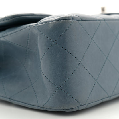 Chanel Lambskin Quilted Medium Double Flap Blue 9 of 11