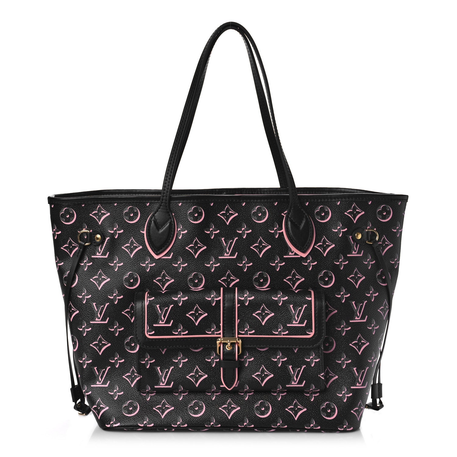 Louis Vuitton Monogram Fall For You Neverfull MM Black 3 of 9