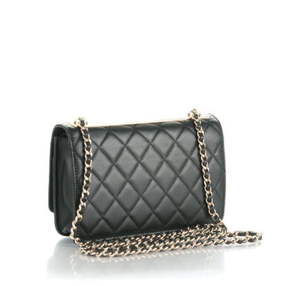 Chanel Lambskin Quilted Trendy CC Wallet On Chain WOC Black 3 of 10