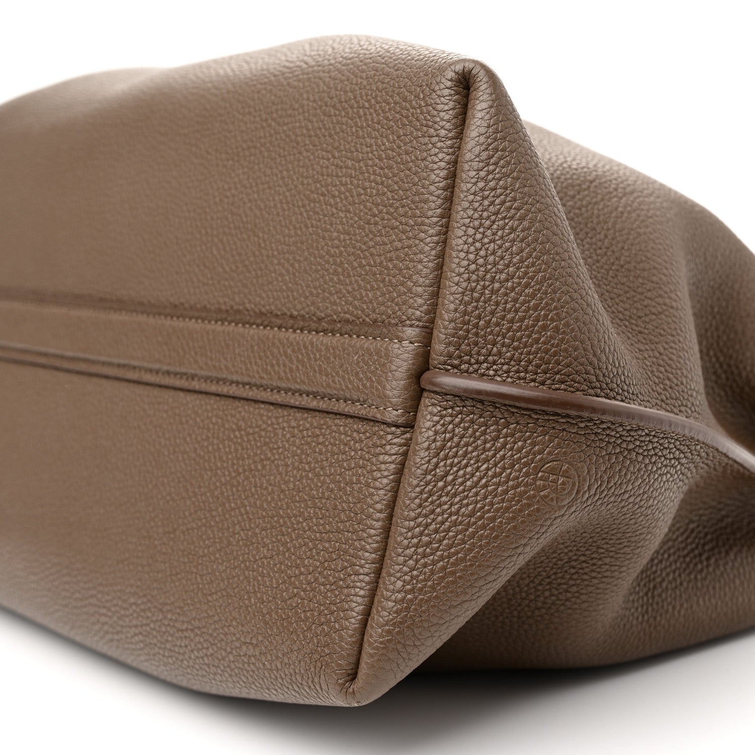 The Row Grained Calfskin Duplex Tote Taupe 10 of 13