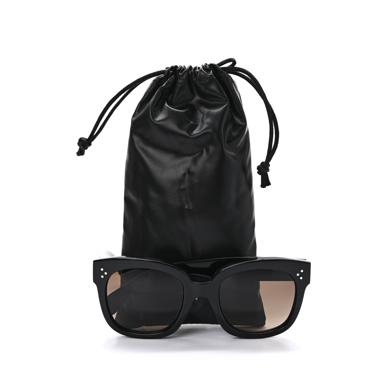 Celine New Audrey Sunglasses CL 41805/S Black 7 of 7