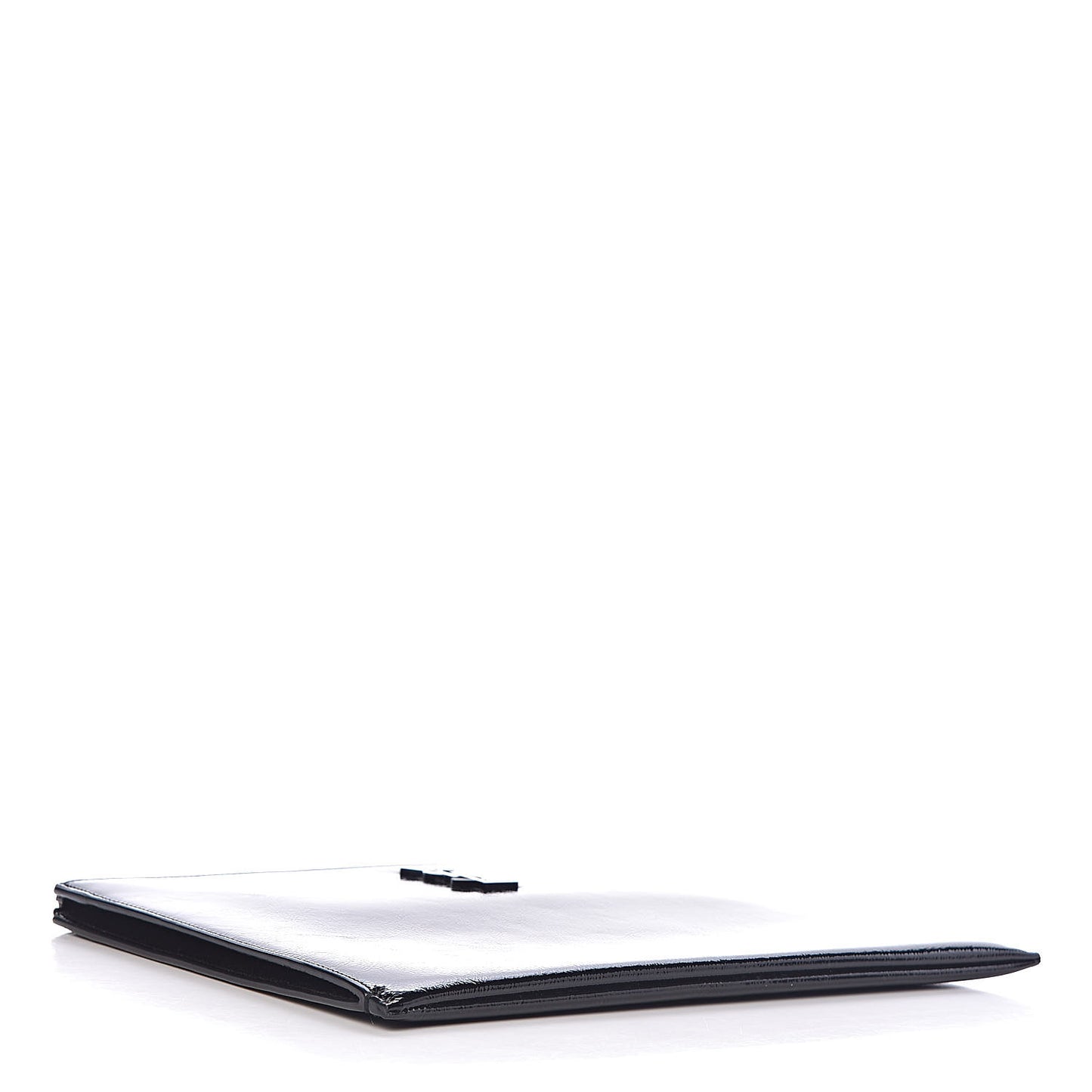 Texturized Patent Monogram iPad Case Black