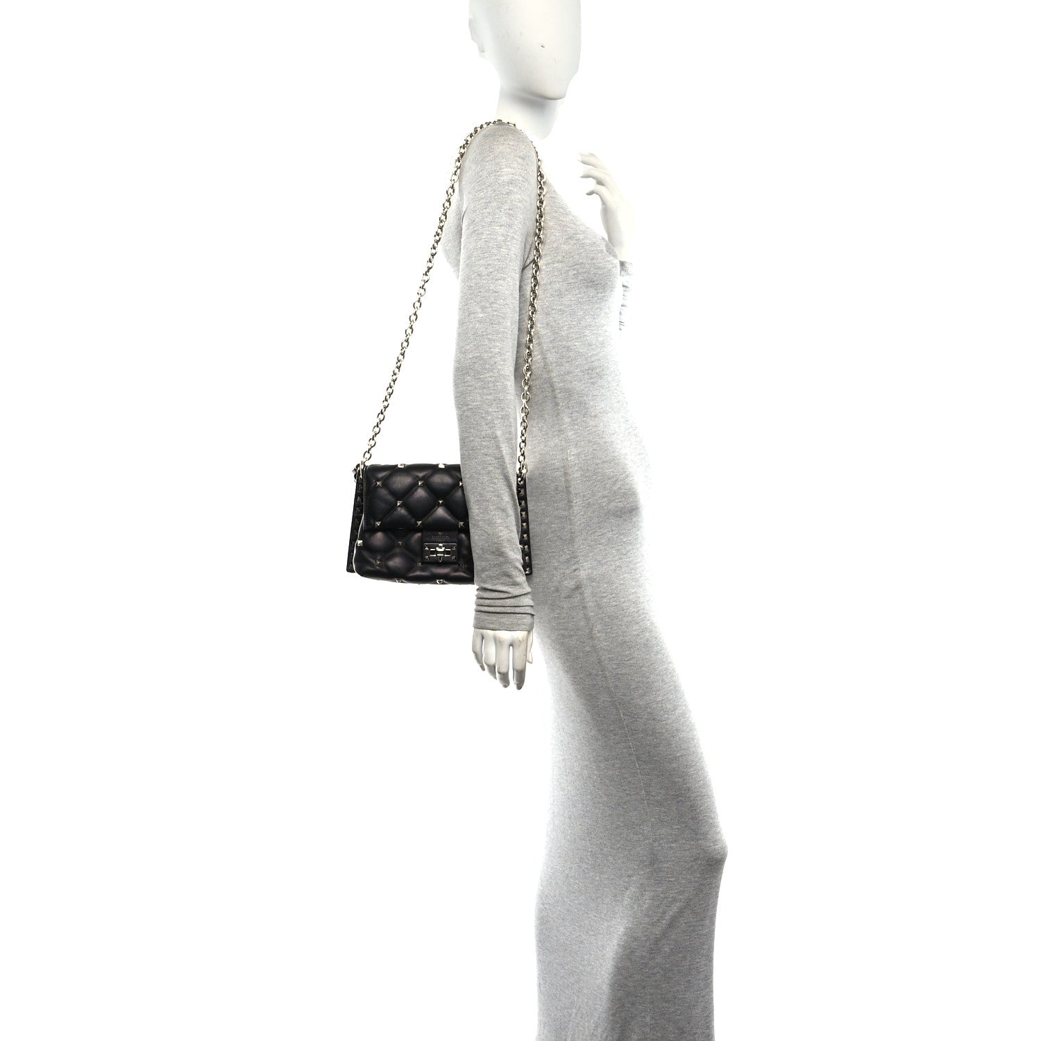 Valentino Garavani Nappa Small Candystud Crossbody Black 2 of 9