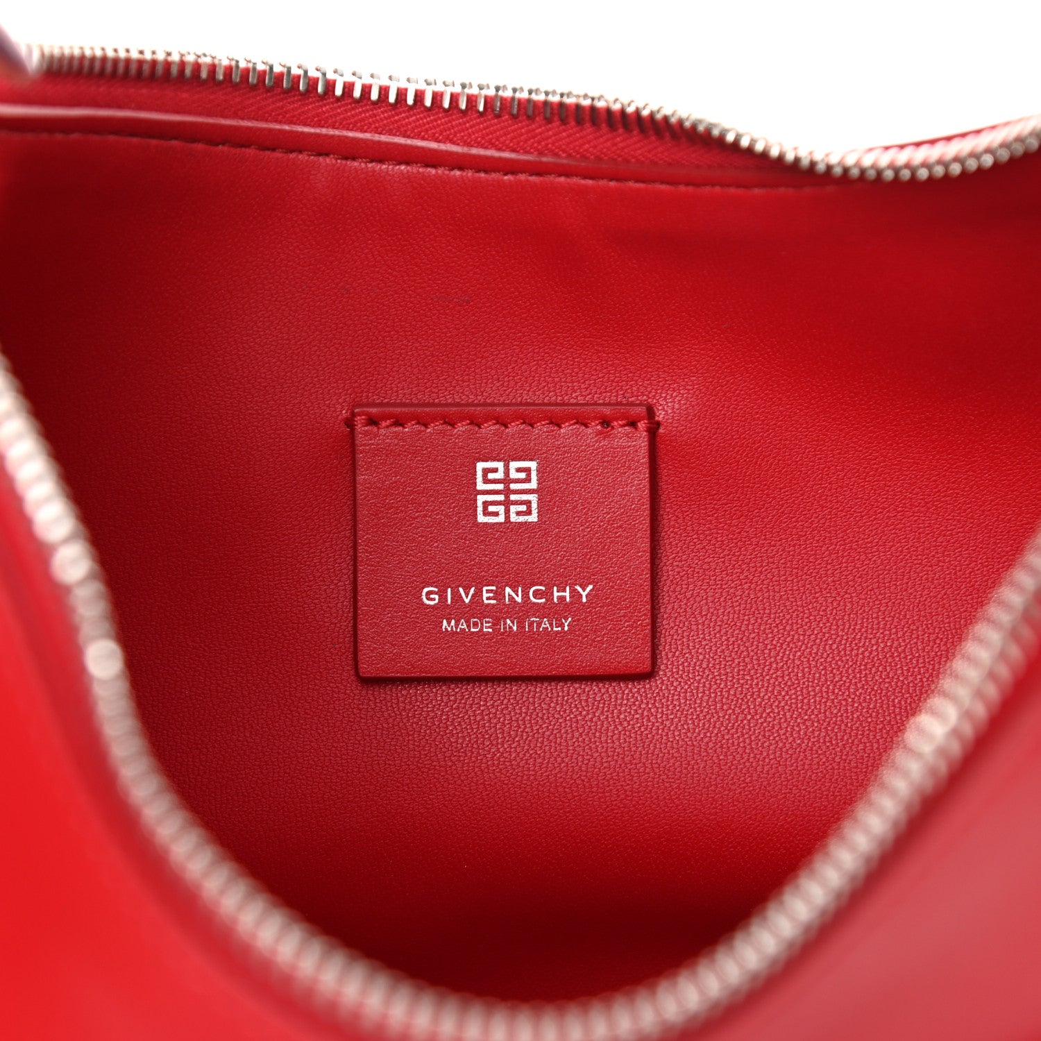Givenchy Smooth Calfskin Small Moon Cut Out Shoulder Bag Dark Red 5 of 10