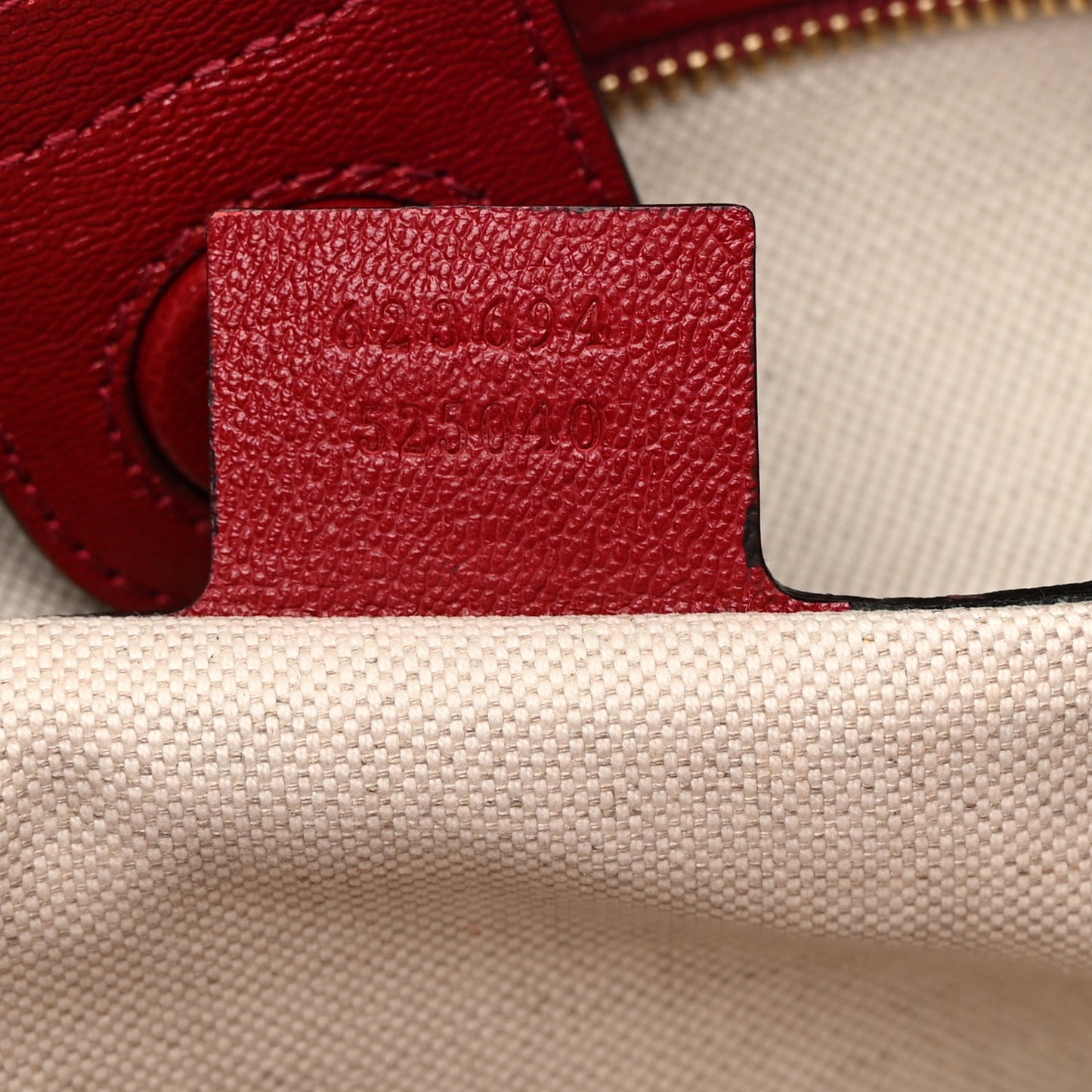 Monogram New Sakai Calfskin Lux Horsebit 1955 Tote Bag Beige Ebony New Cherry Red