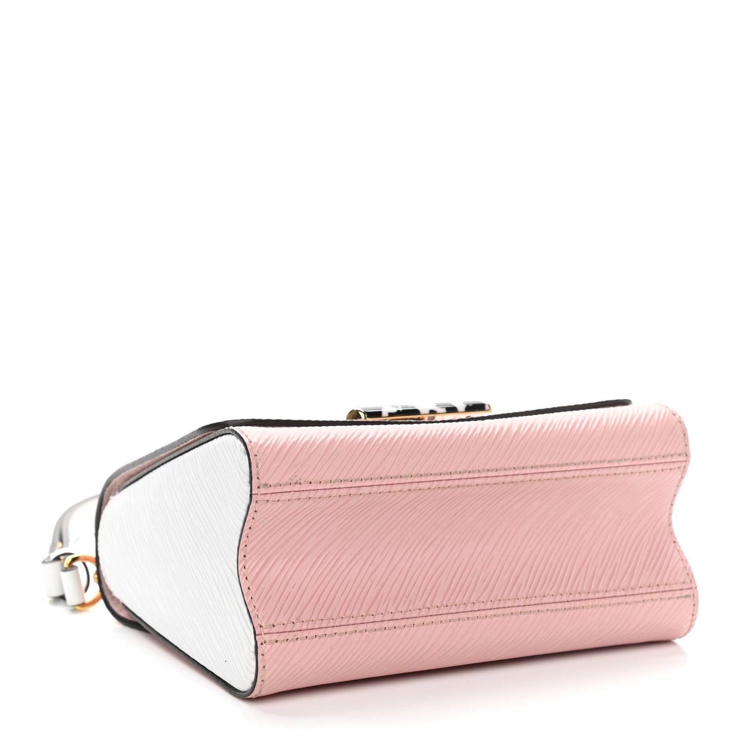 Epi Stones Twist Shoulder Bag PM Rose Ballerine