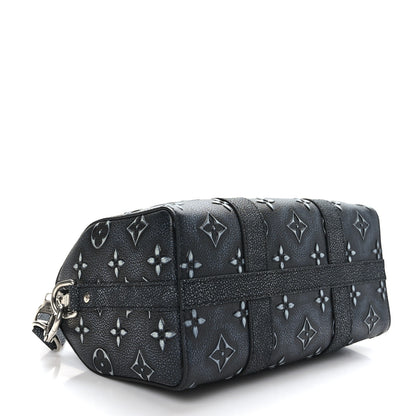 Louis Vuitton Cowhide Faded Monogram City Keepall Charcoal 4 of 8