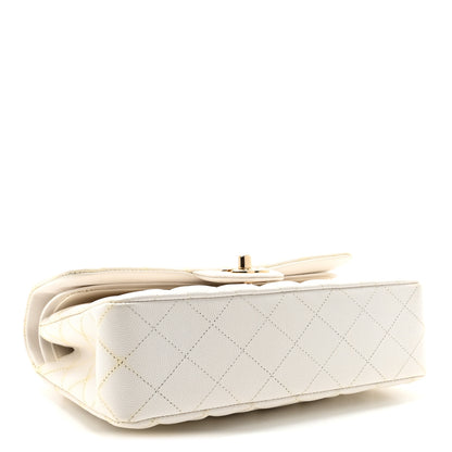 Chanel Caviar Quilted Small Double Flap White 4 of 10