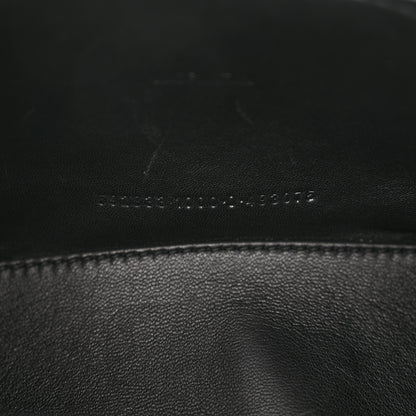 Balenciaga Velvet Jersey Hourglass Top Handle Bag XS Black 7 of 17
