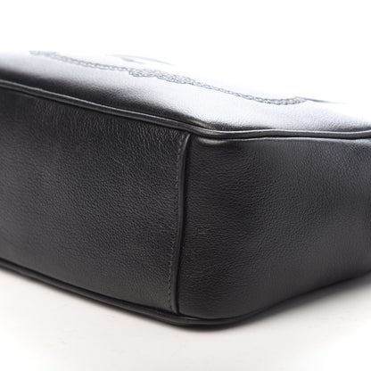 Prada Glace Calf Logo Crossbody Black 9 of 9