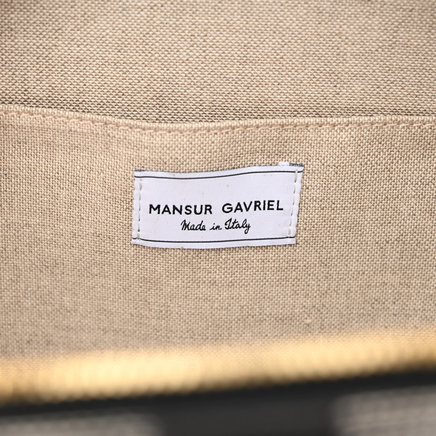 Mansur Gavriel Canvas Gingham Check Circle Crossbody Black White 6 of 13