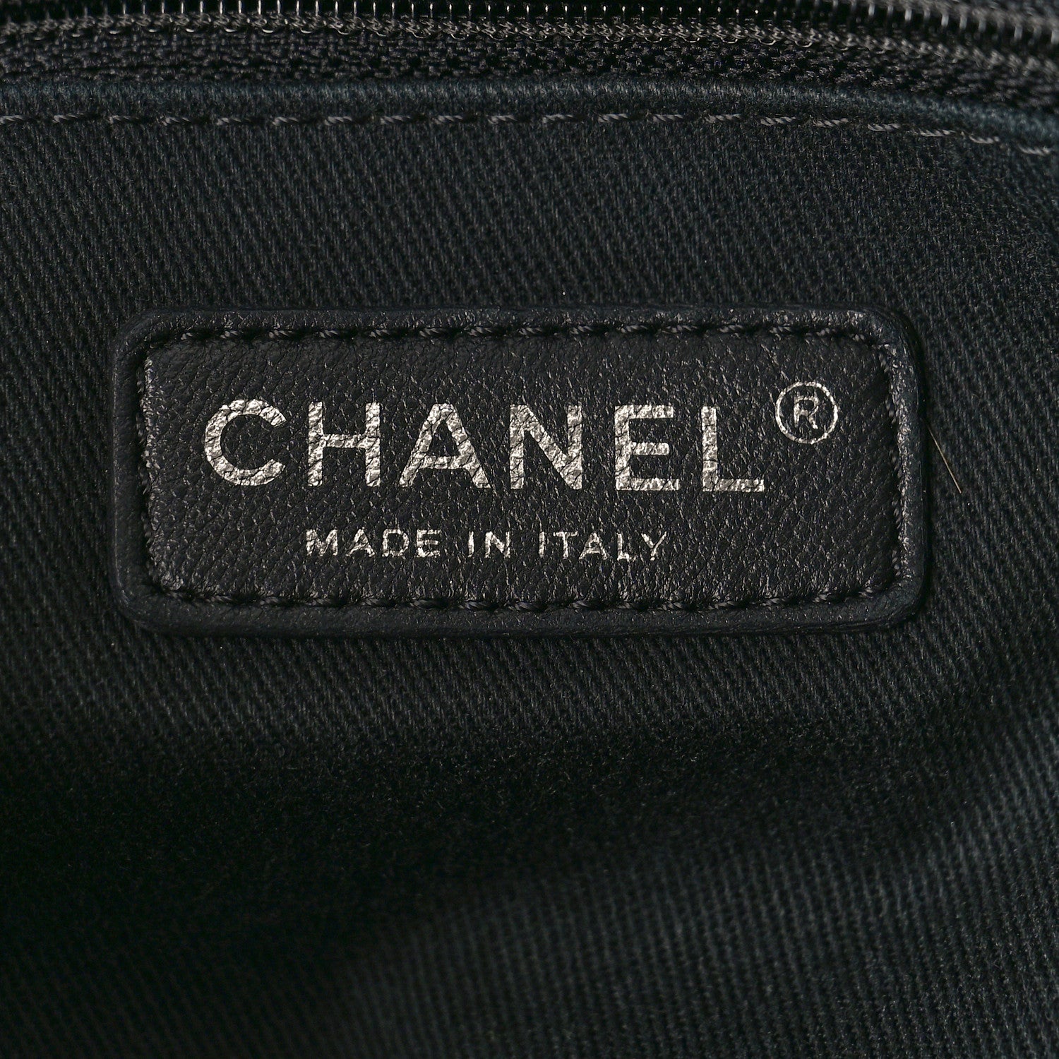 Chanel Canvas Small Deauville Tote Grey 7 of 11