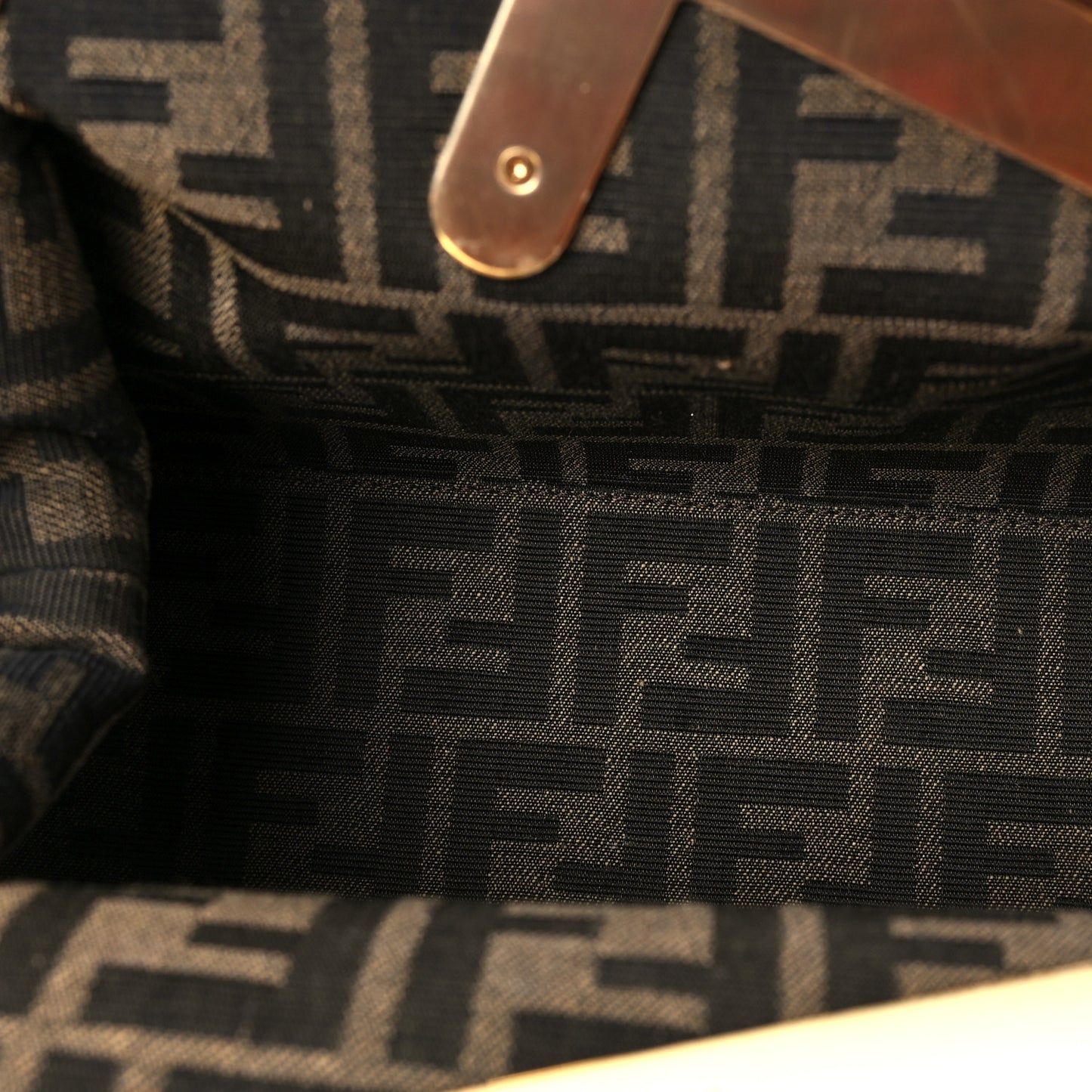 Shiny Nappa Small Fendi First Caramello