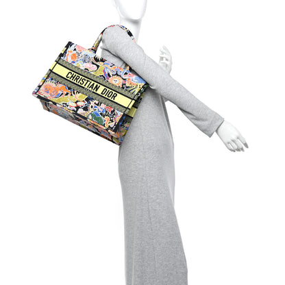 Christian Dior Canvas Zodiac Fantastico Embroidered Medium Book Tote Black Multicolor 2 of 9