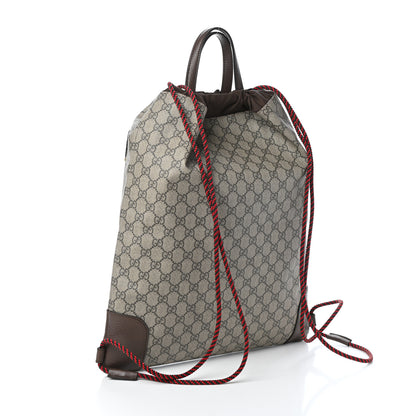 Gucci Soft GG Supreme Monogram Courrier Drawstring Backpack 3 of 9