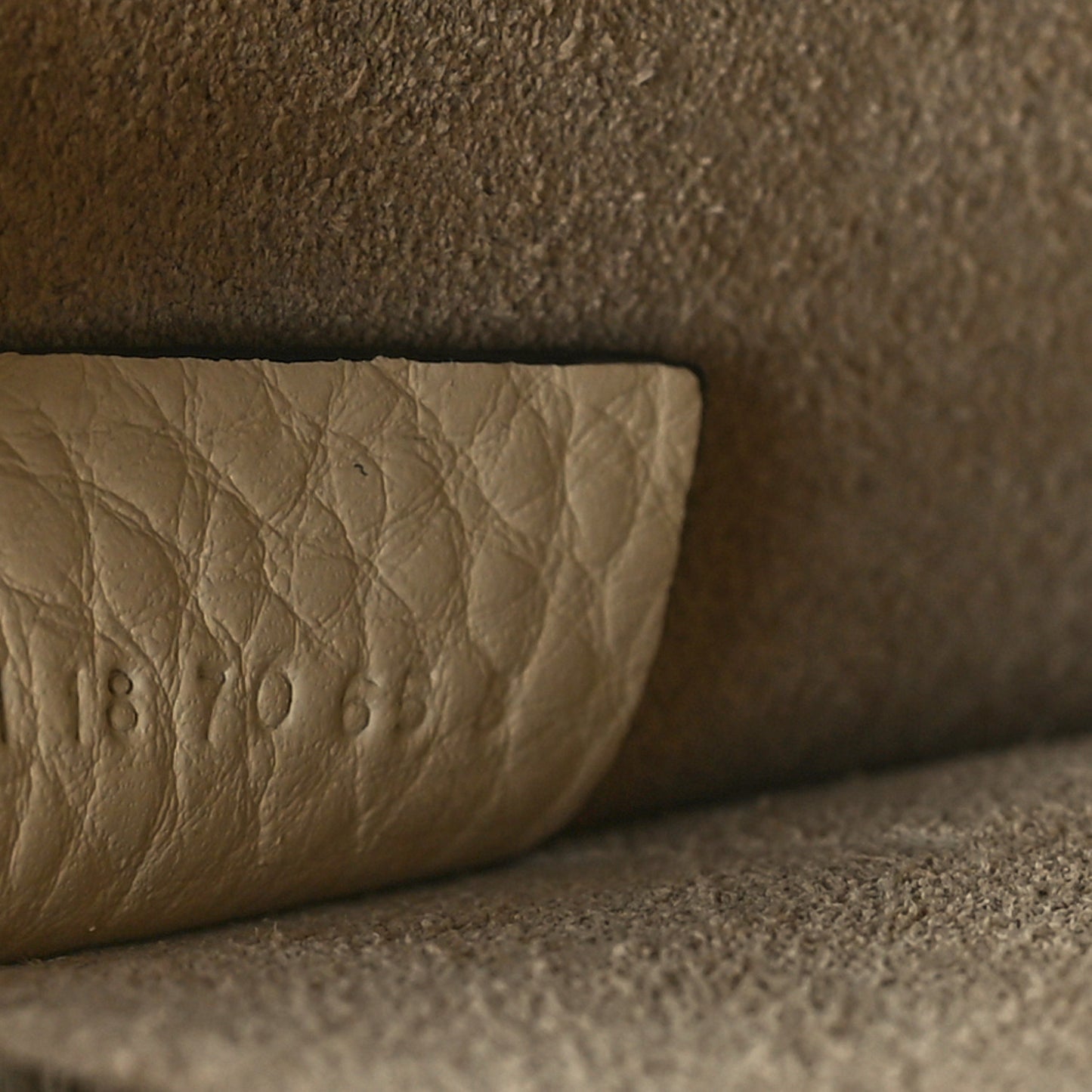 Calfskin Suede Small Nile Bracelet Bag Off White