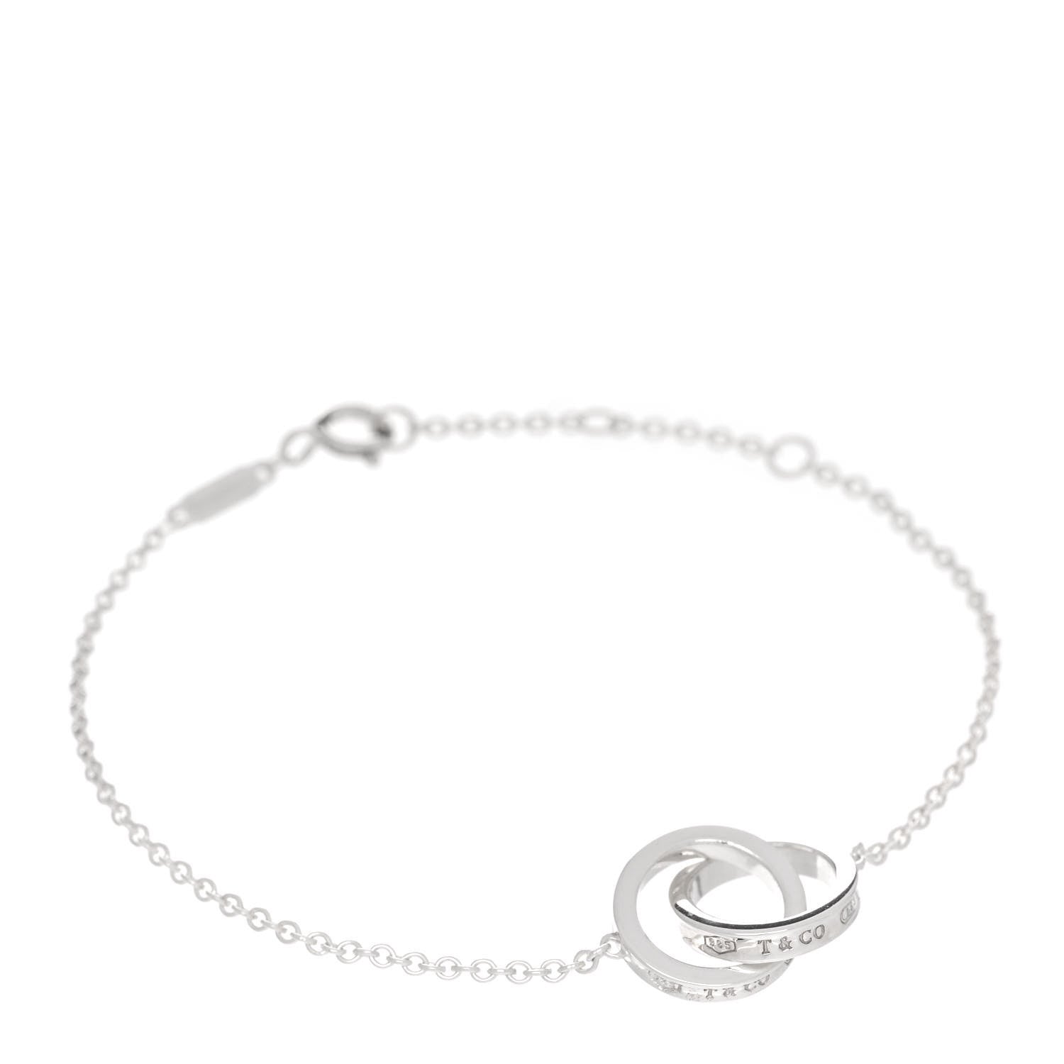 Tiffany Sterling Silver 1837 Interlocking Bracelet 1 of 4