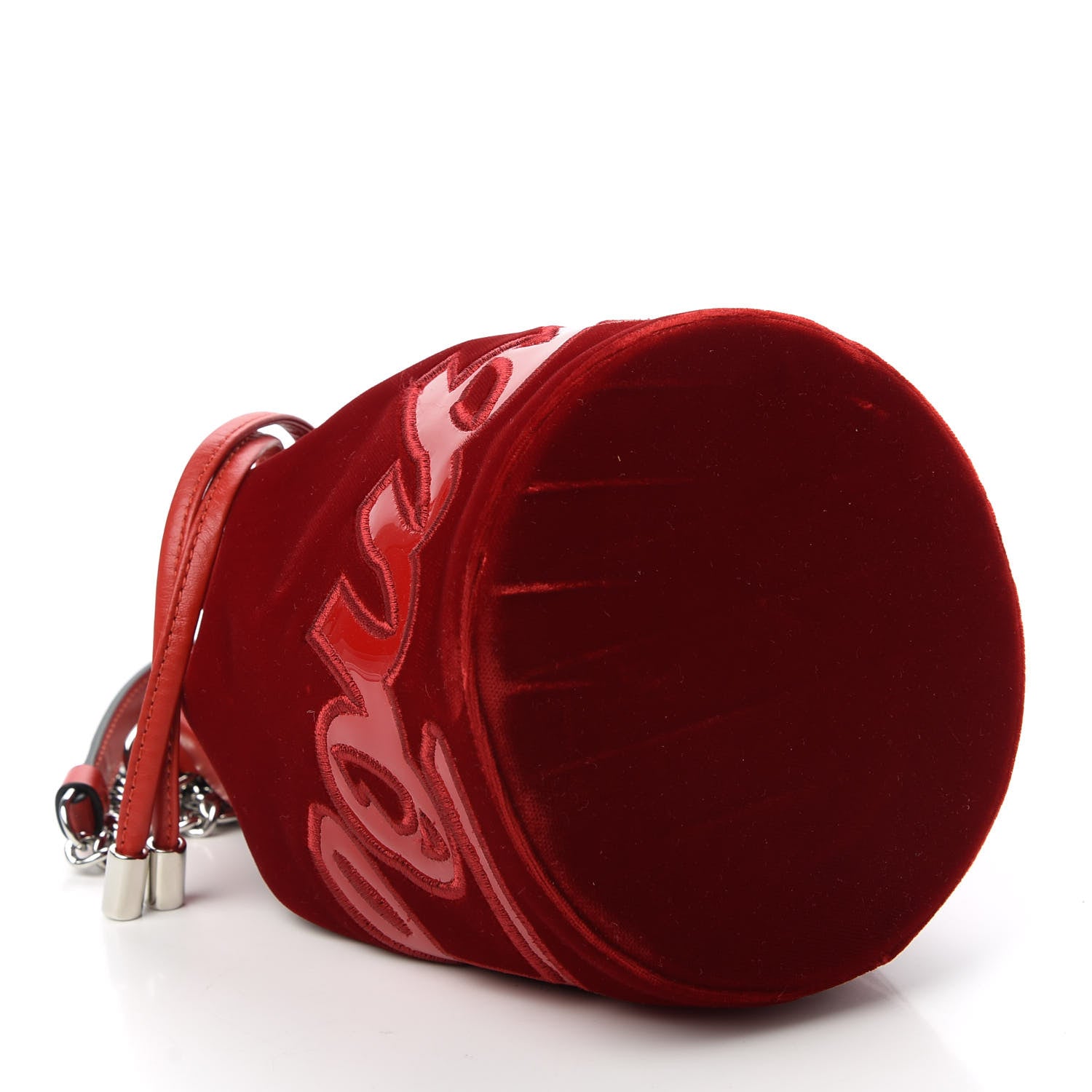 Christian Louboutin Patent Velvet Marie Jane Bucket Loubi 4 of 10