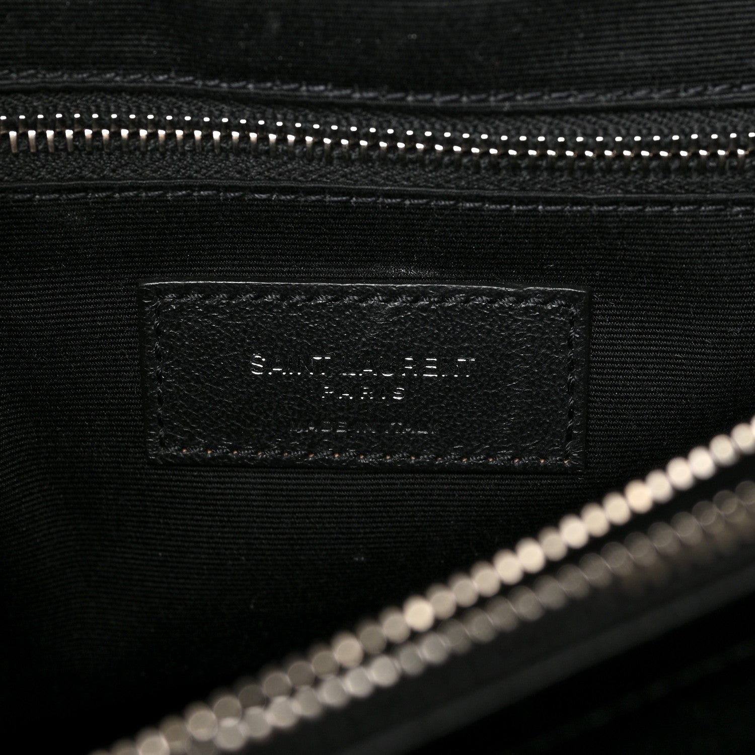 Saint Laurent Calfskin Y Quilted Monogram Large Loulou Chain Satchel Black 6 of 10