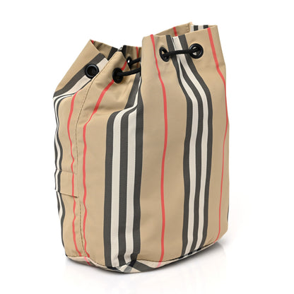 Burberry Econyl Icon Stripe Phoebe Drawcord Pouch Archive Beige 3 of 10