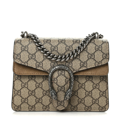Gucci GG Supreme Monogram Mini Dionysus Shoulder Bag Taupe 1 of 10