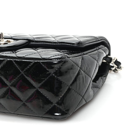Chanel Patent Calfskin Quilted Mini Rectangular Flap Black 10 of 11