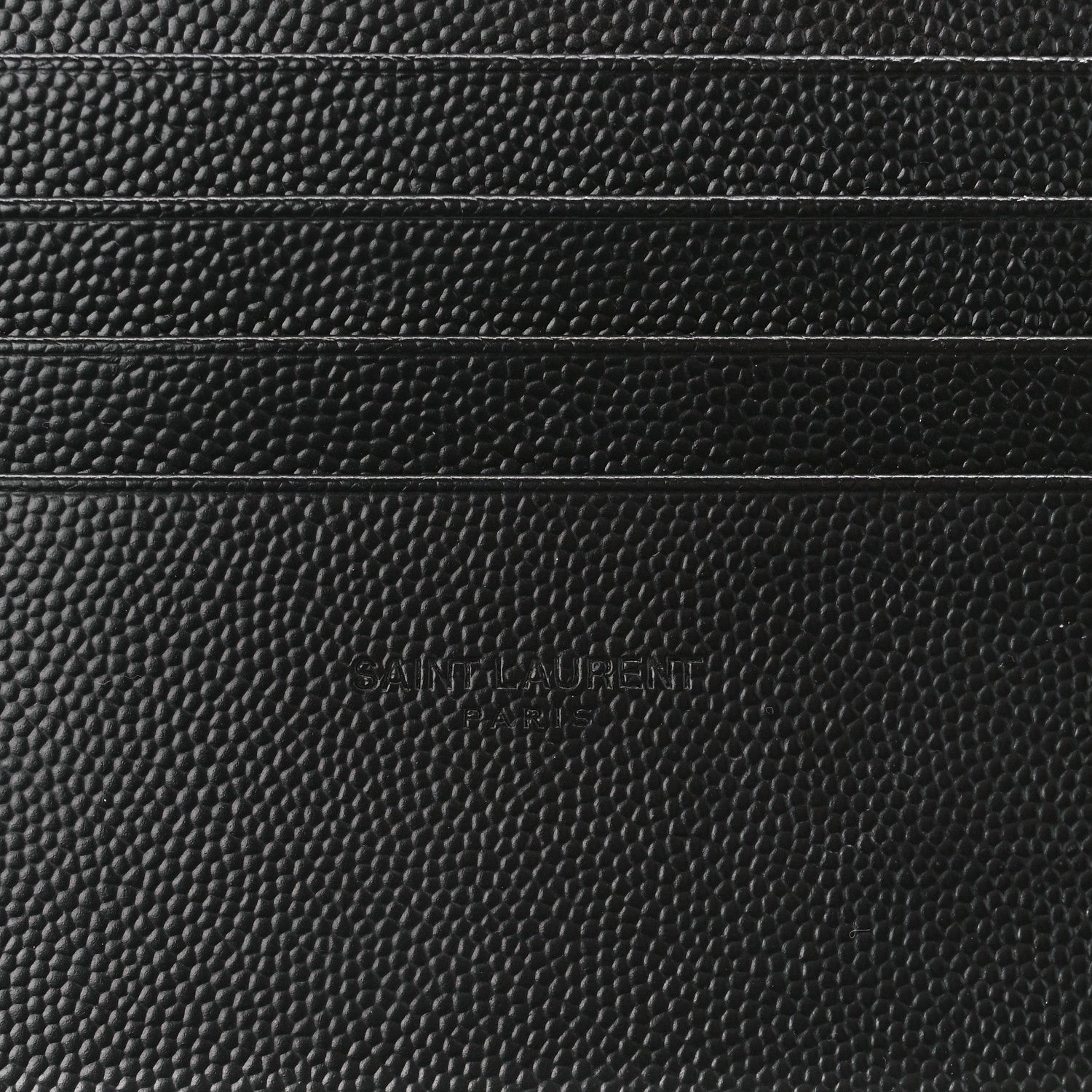 Saint Laurent Grain De Poudre Chevron Monogram Large Bill Pouch Black 7 of 12