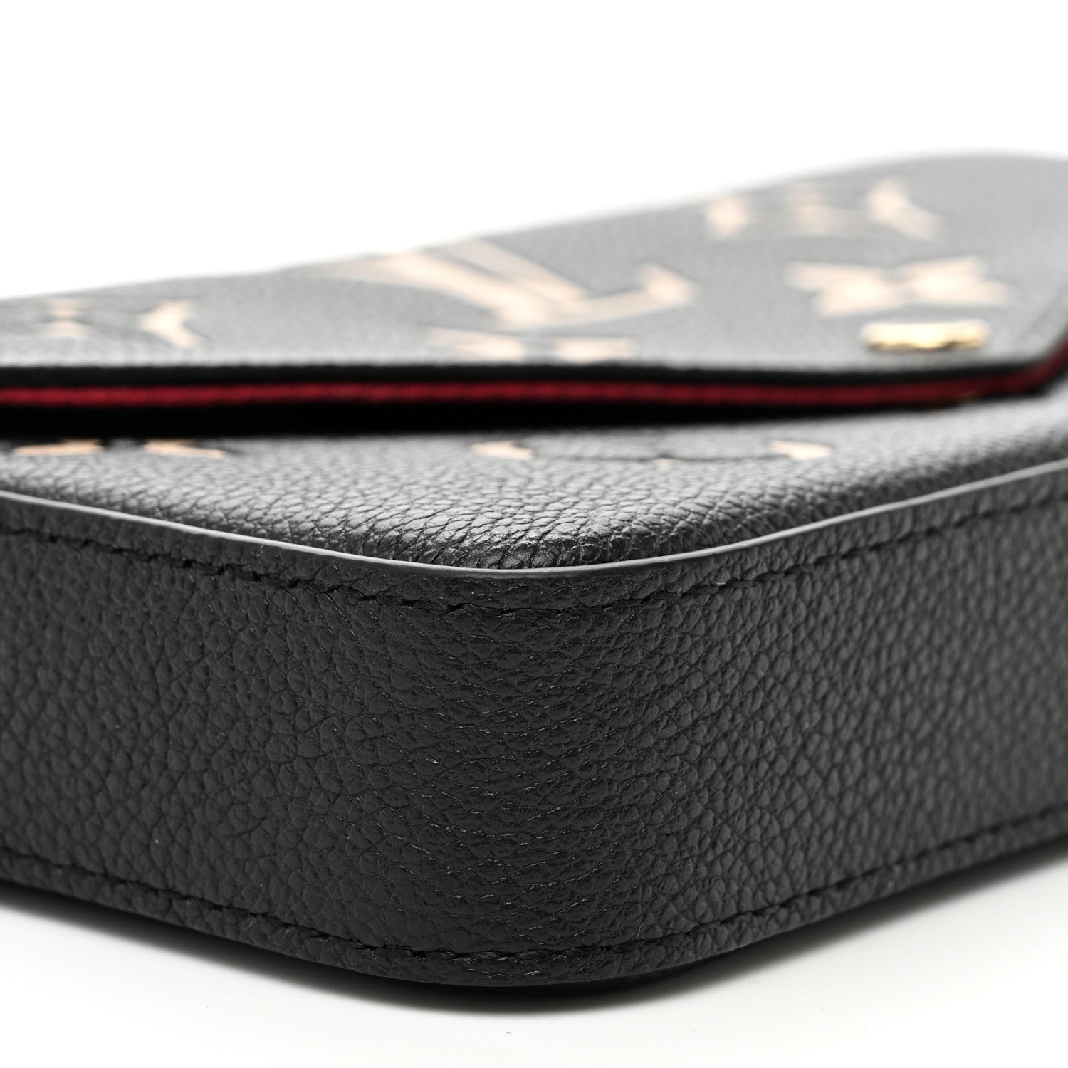 Louis Vuitton Empreinte Monogram Giant Felicie Pochette Black Beige 9 of 11