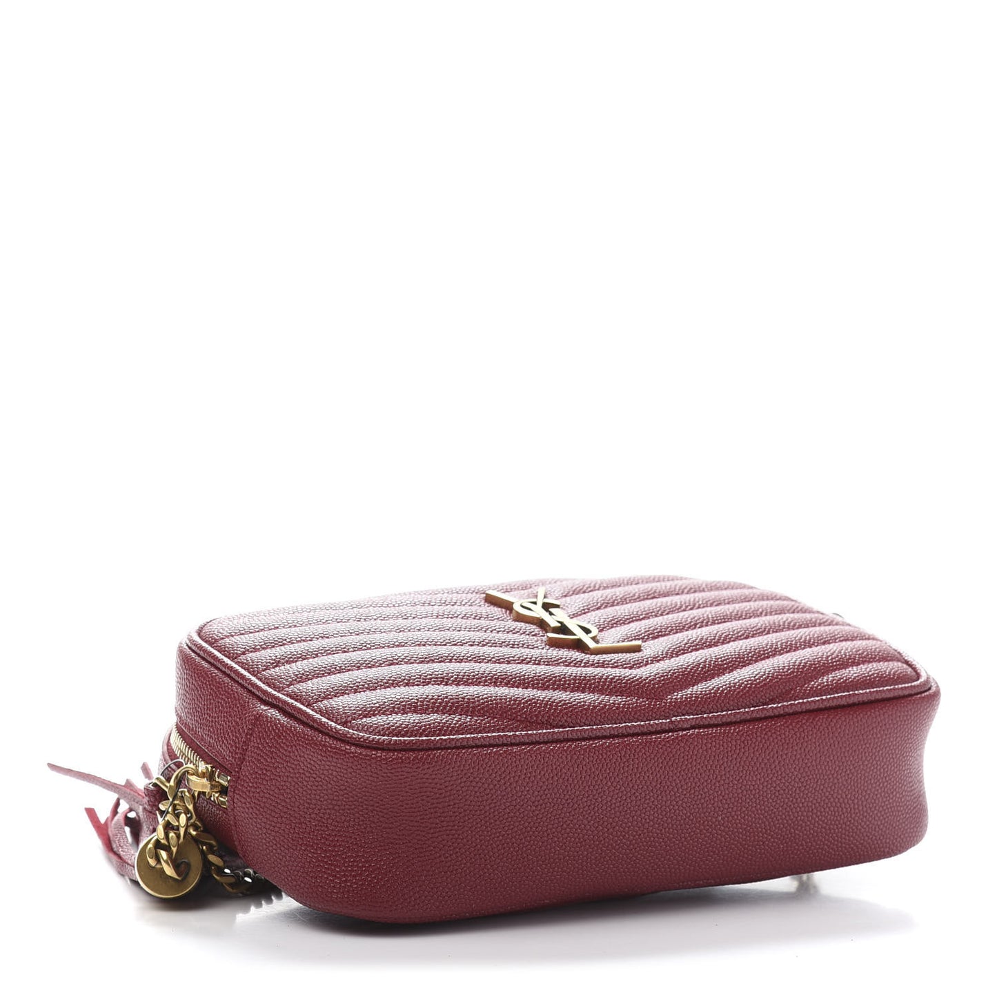 Grain De Poudre Matelasse Monogram Mini Lou Camera Bag Eros Red