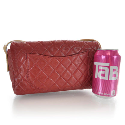 Chanel Caviar Easy 2.55 Messenger Flap Bag Red 3 of 9