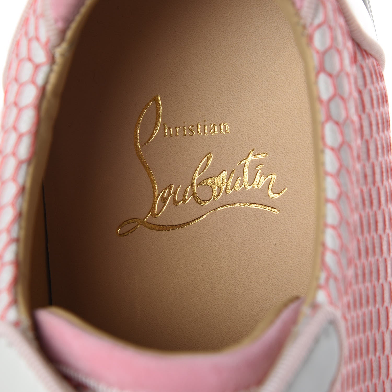 Christian Louboutin Alveole Calfskin Spiked Gondolita Flat Sneakers 35.5 Dolly 6 of 8