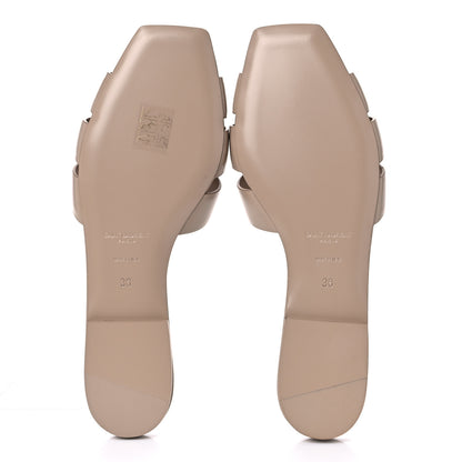 Saint Laurent Calfskin Tribute 05 Slide Sandals 36 Dark Beige 4 of 8